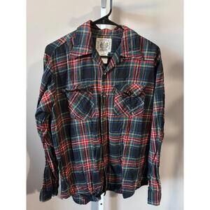 Vintage Hudson Bay Herter’s Plaid Flannel Button Down Shirt Men’s Medium